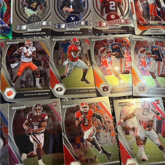 88 card lot of 2021 Panini Prizm Draft Picks & Wild Card Alumination football - Picture 9 of 13